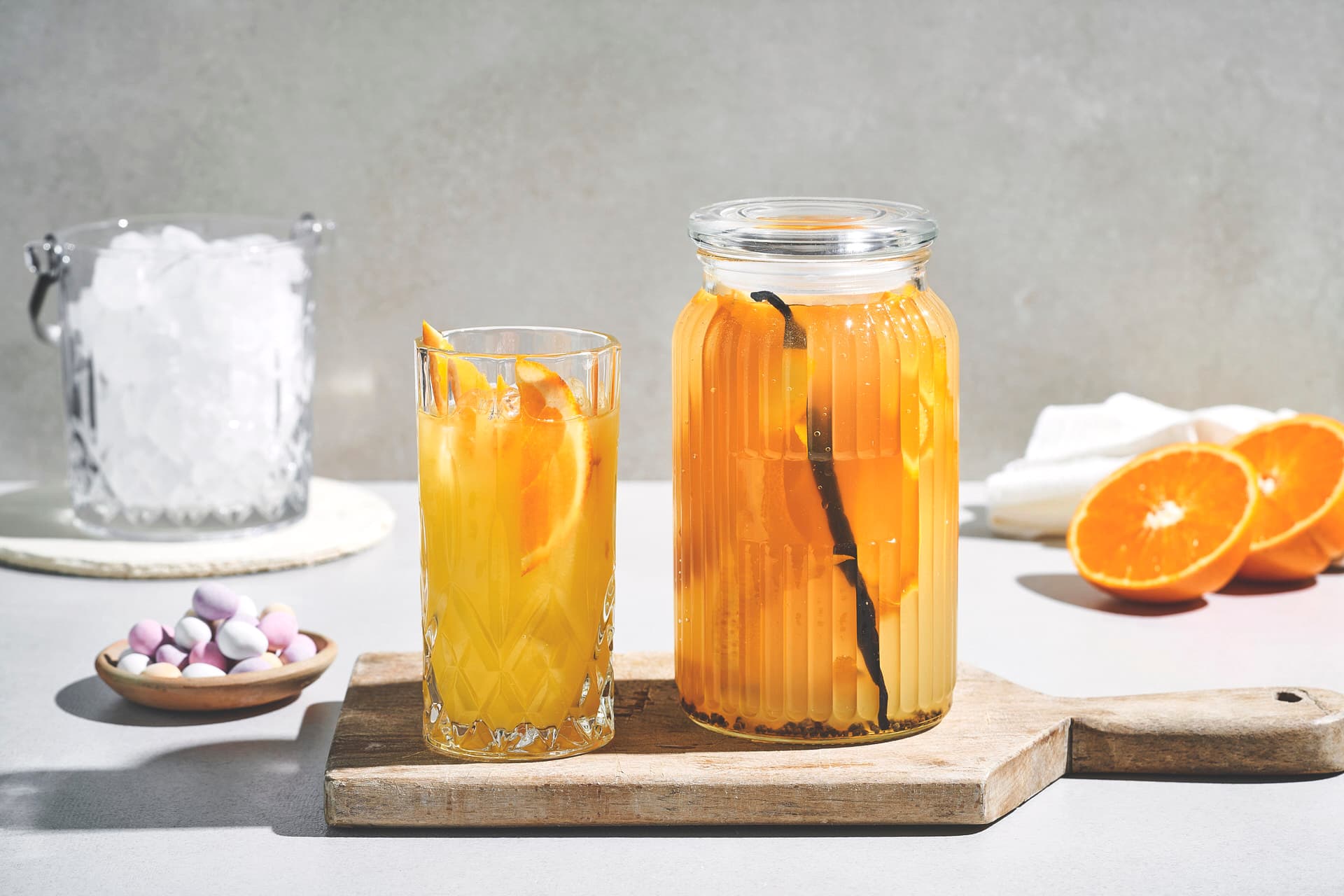 Påskelikør med appelsin og vanilje