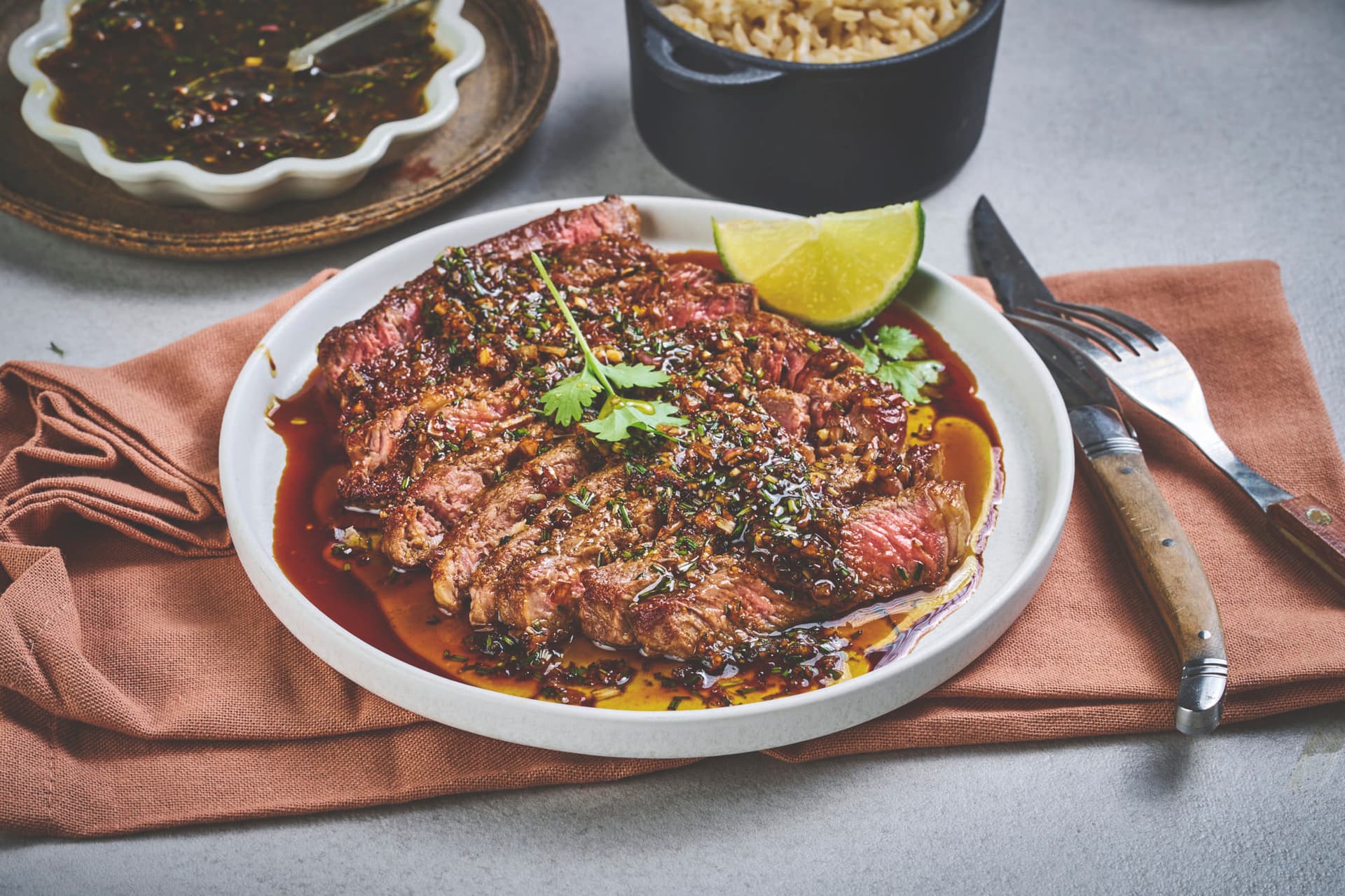 Grillet biff med mastersaus