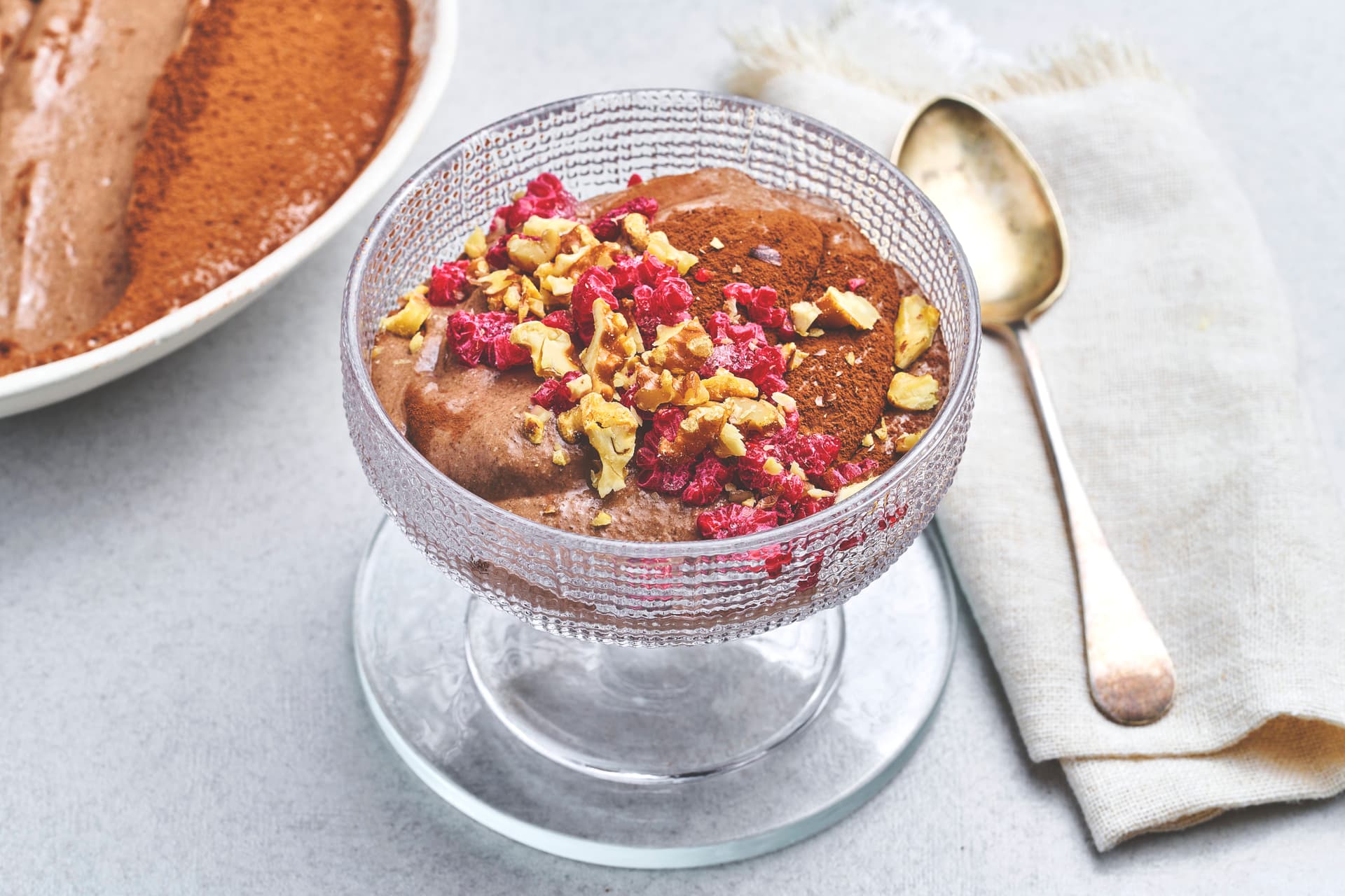 Chia sjokolademousse med kokosmelk
